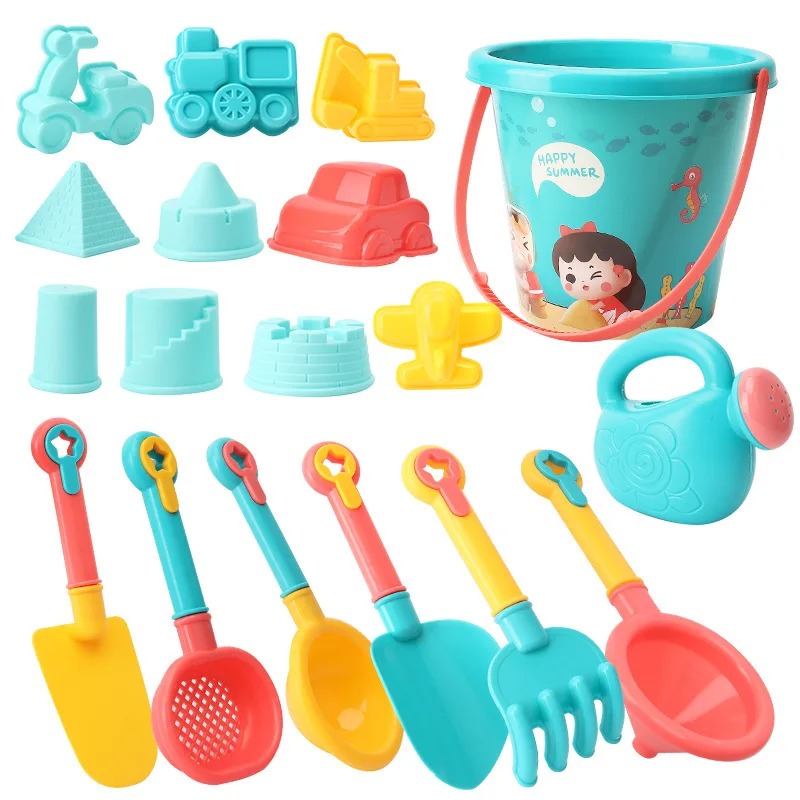 Kids Outdoor Park - 18PCS Beach Toy Set Bucket Seaside