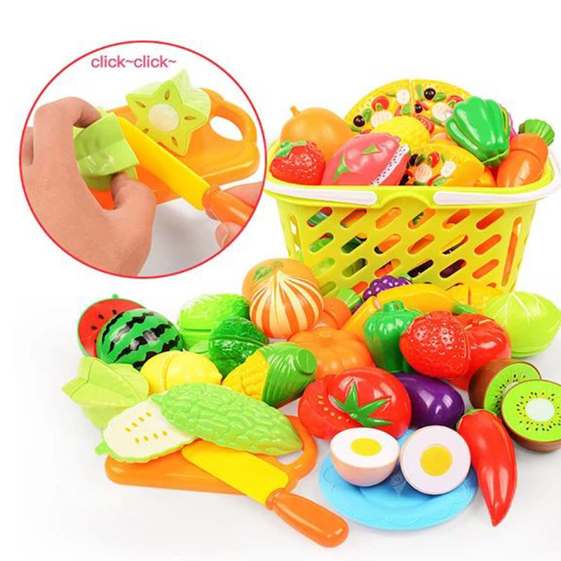 Kids Outdoor Kitchen Accessories - Children Toys Cutting Fruits and Vegetables