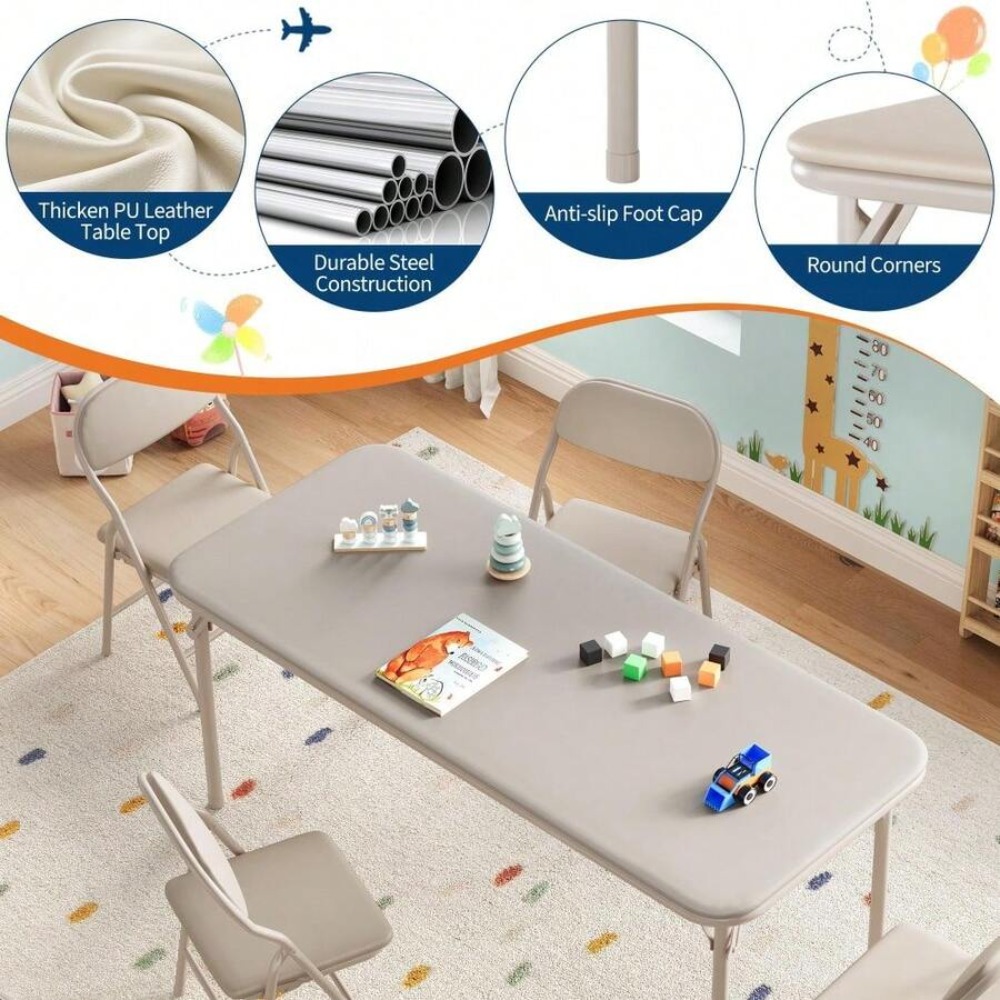 Kids Activity Table Set Foldin - Kids Outdoor Folding Table ulasan dan harga