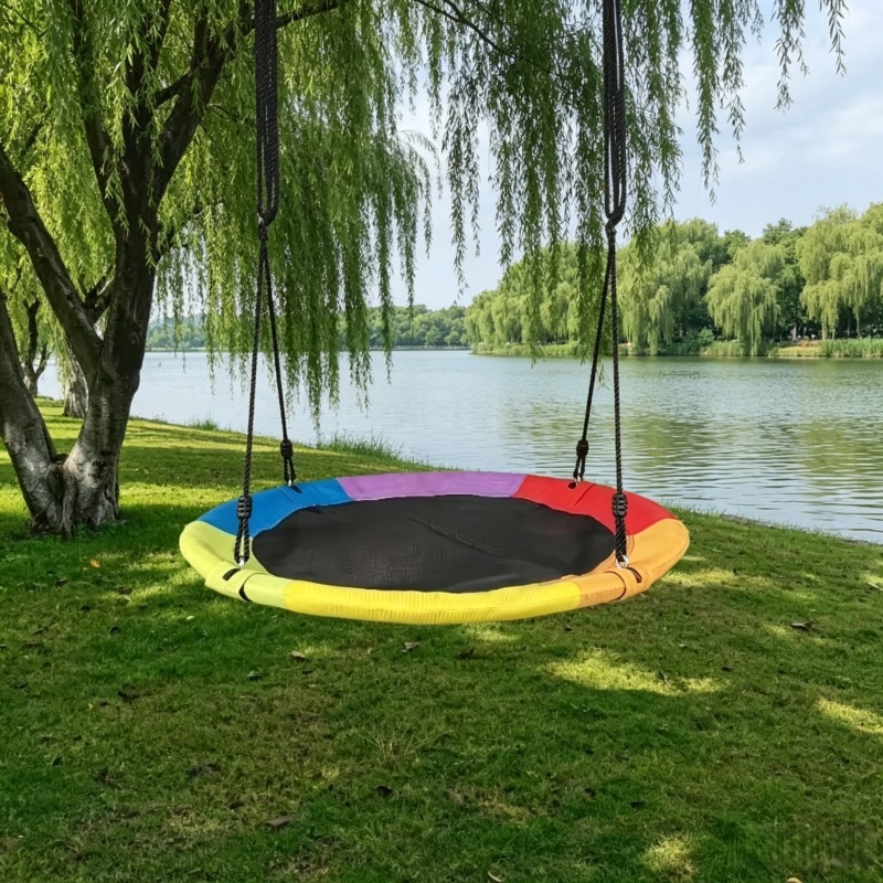 Circular Oxford Net Canvas Kid - Kids Outdoor Hammock ulasan dan harga