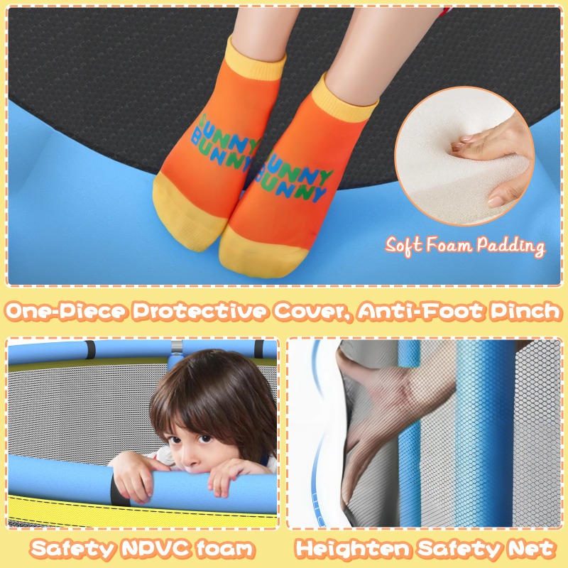 5FT Toddler Trampoline 8-in-1  - Kids Outdoor Hammock ulasan dan harga