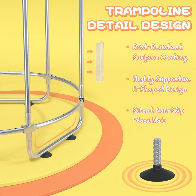 5FT Toddler Trampoline 8-in-1  - Kids Outdoor Hammock ulasan dan harga