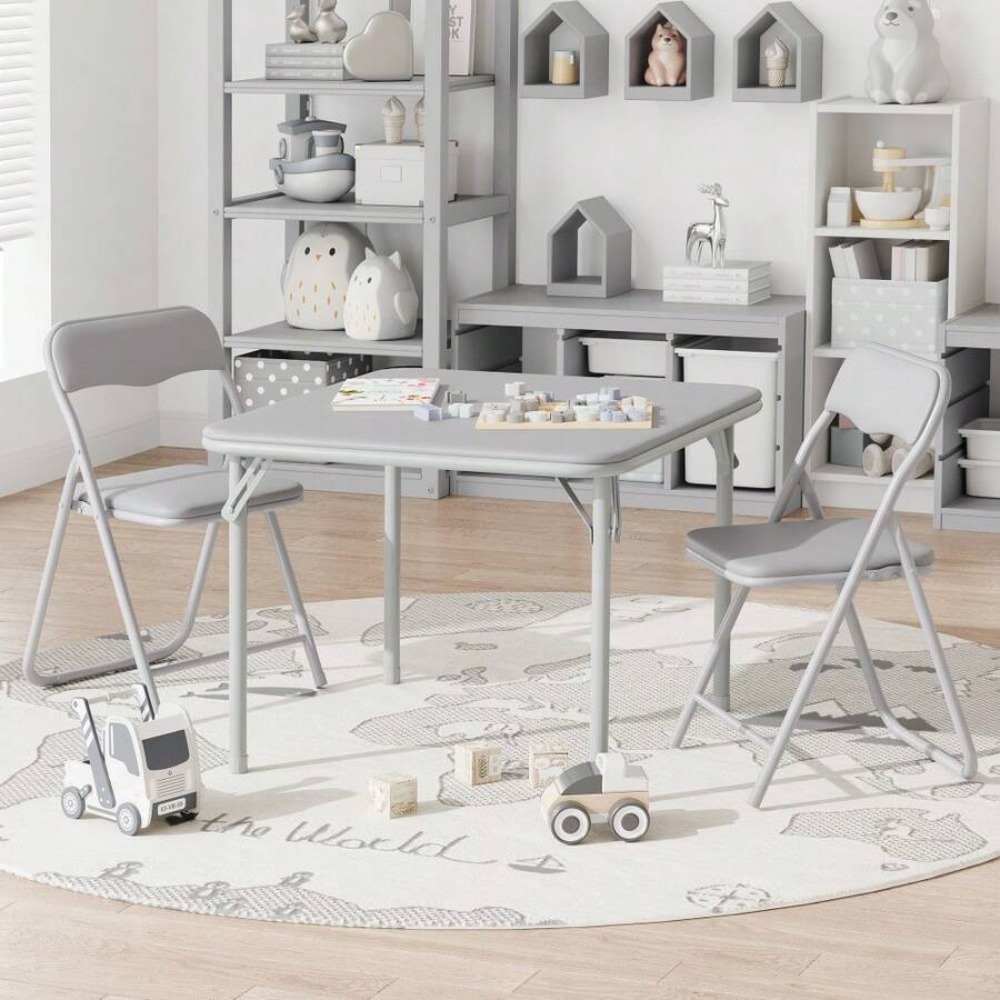 3 Piece Folding Table and Chai - Kids Outdoor Folding Table ulasan dan harga