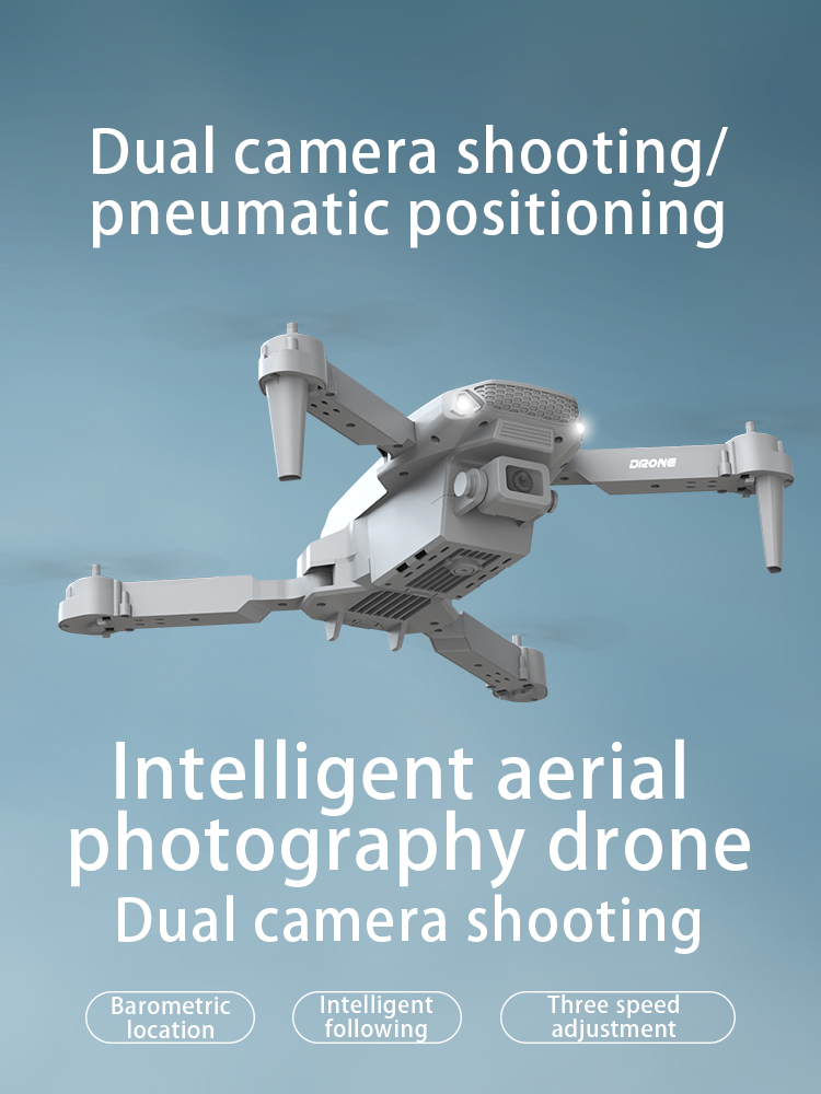 E88 Foldable RC Drone Dual Cam - Kids Outdoor Air Quality ulasan dan harga