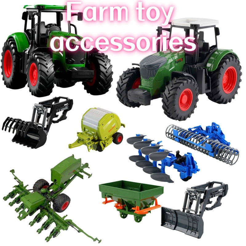 1:24 Inertial Farm Tractor wit - Kids Outdoor Play ulasan dan harga