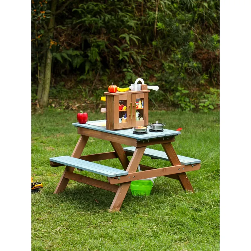 COMMIKI Wooden Outdoor Game Ta - Kids Outdoor Folding Table ulasan dan harga