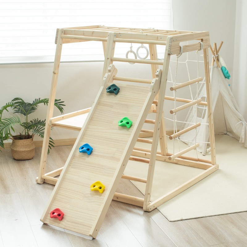 Jungle Gym Kids Outdoor Solid  - Kids Outdoor Wooden Climbing Frame ulasan dan harga