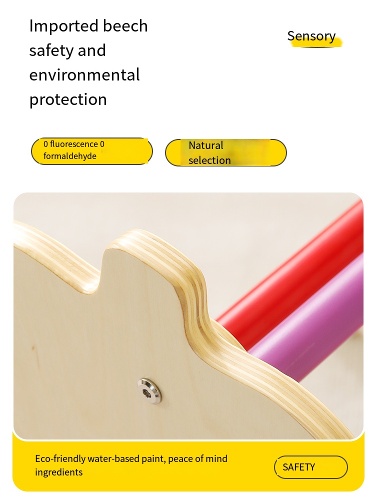 Hot Selling 7-in-1 Montessori  - Kids Outdoor Wooden Climbing Frame ulasan dan harga