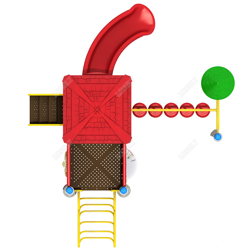 Red Plastic Slide for Kids LLD - Kids Outdoor Park ulasan dan harga