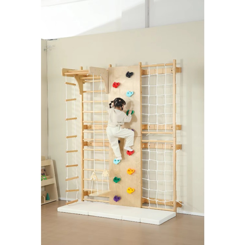 Indoor Monkey Bars Kids Wooden - Kids Outdoor Wooden Climbing Frame ulasan dan harga