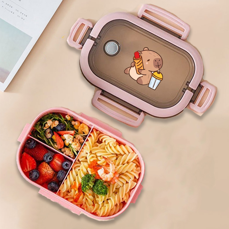 Capybara Bento Lunch Box Anime - Kids Outdoor Kitchen Accessories ulasan dan harga