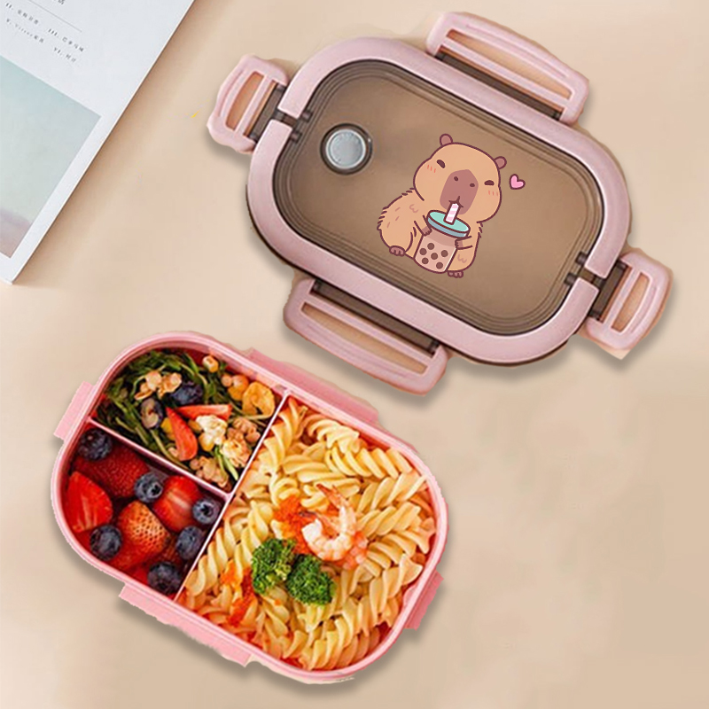 Capybara Bento Lunch Box Anime - Kids Outdoor Kitchen Accessories ulasan dan harga