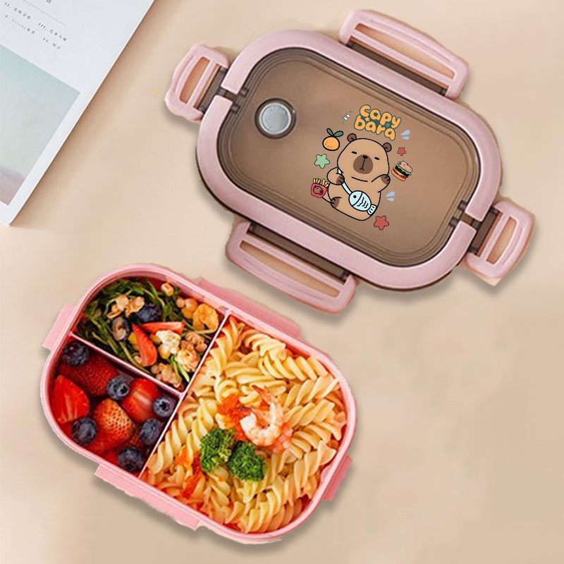 Capybara Bento Lunch Box Anime - Kids Outdoor Kitchen Accessories ulasan dan harga