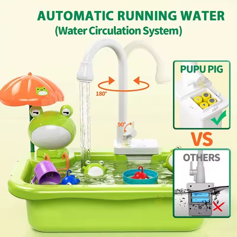 New Kids Kitchen Sink Electric - Kids Outdoor Kitchen Accessories ulasan dan harga