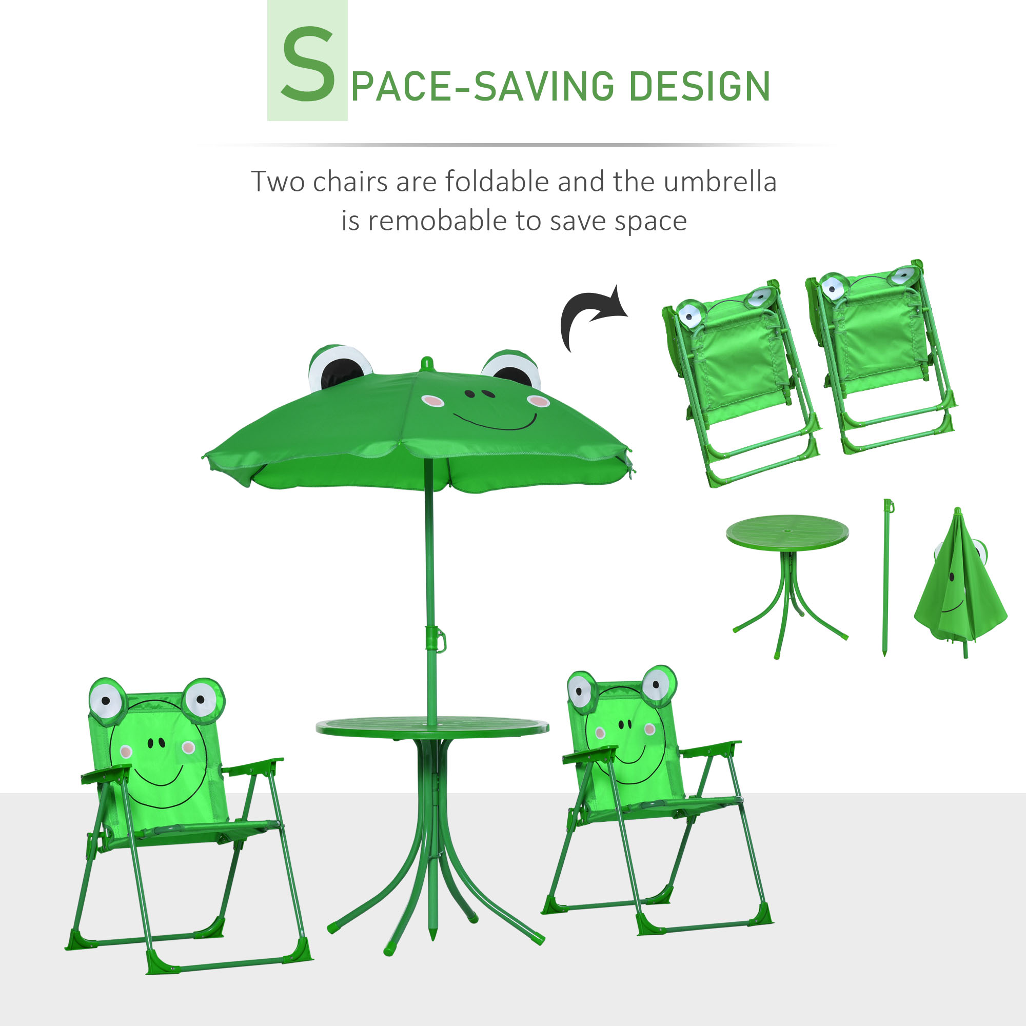 Kids Table and Chair Set, Outd - Kids Outdoor Folding Table ulasan dan harga