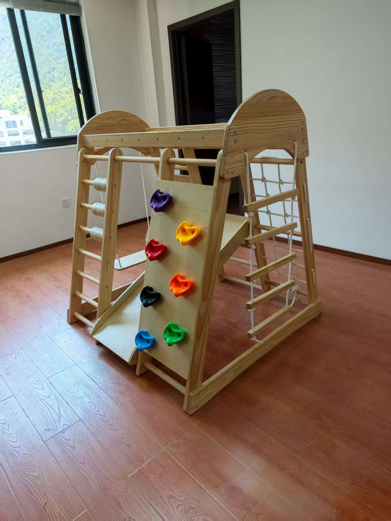 Wooden Kids Climbing Frame Lad - Kids Outdoor Wooden Climbing Frame ulasan dan harga