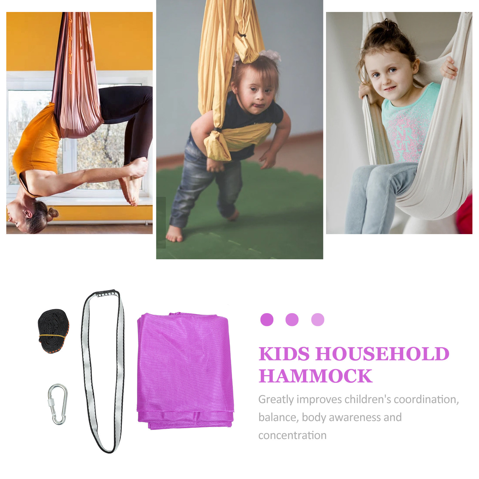 1Set Kids Yoga Hammock High-Cl - Kids Outdoor Hammock Swing ulasan dan harga