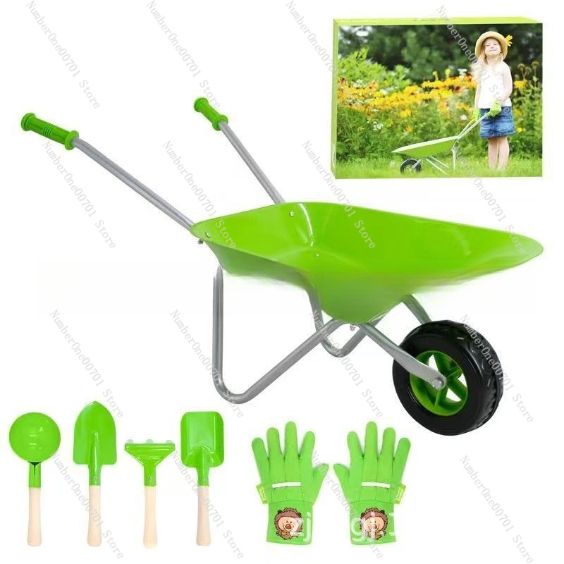 Kids Outdoor Wheelbarrow, Gree - Kids Outdoor Play ulasan dan harga