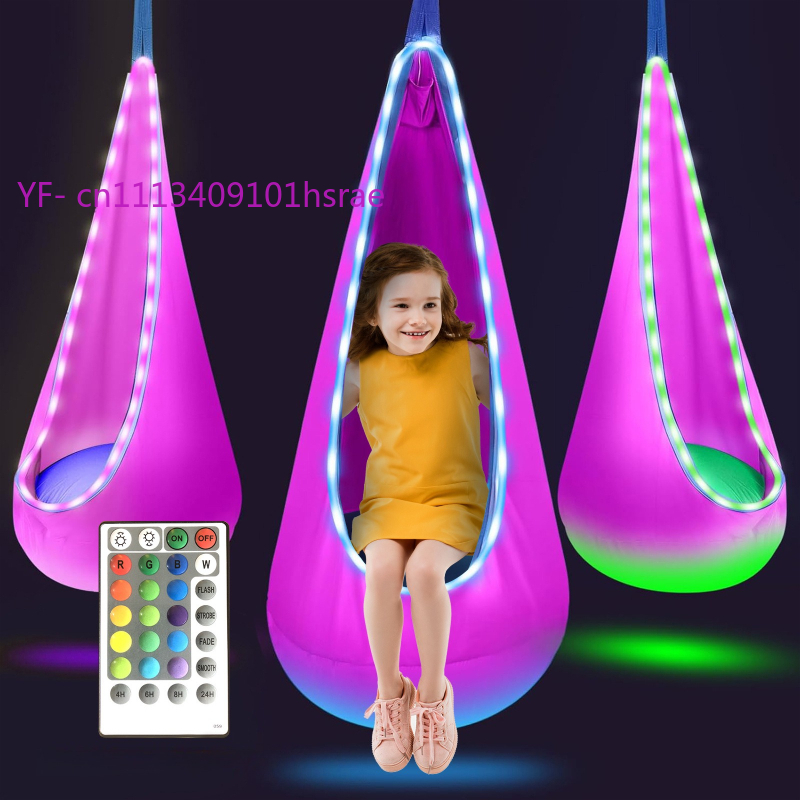 Glowing LED Inflatable Hammock - Kids Outdoor Hammock ulasan dan harga