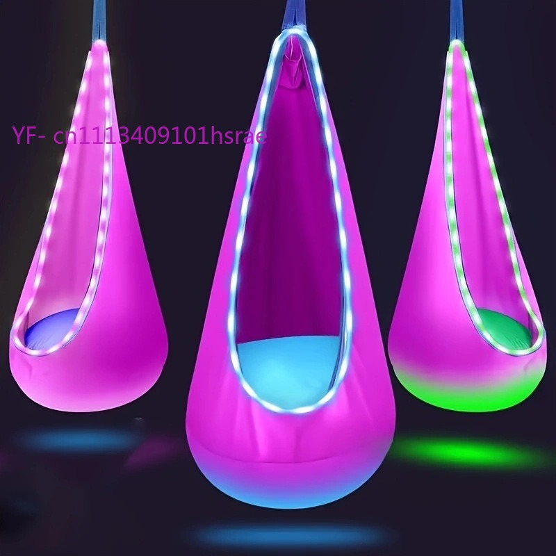 Glowing LED Inflatable Hammock - Kids Outdoor Hammock ulasan dan harga