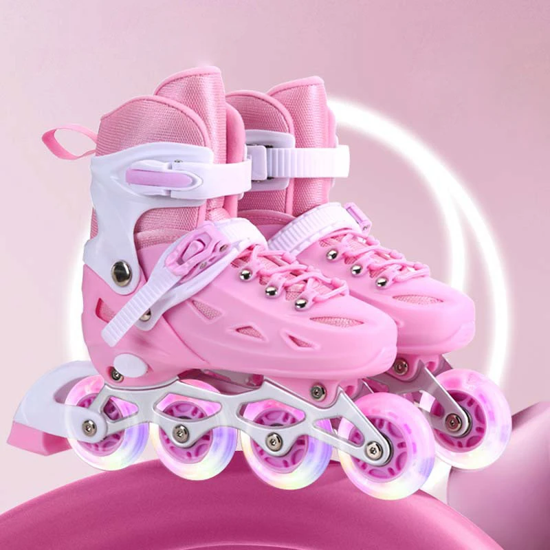 Kids Inline Roller Skate Shoes - Kids Outdoor Quad ulasan dan harga