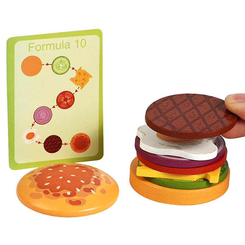 ·NewWooden Hamburg Sandwich St - Kids Outdoor Kitchen Accessories ulasan dan harga