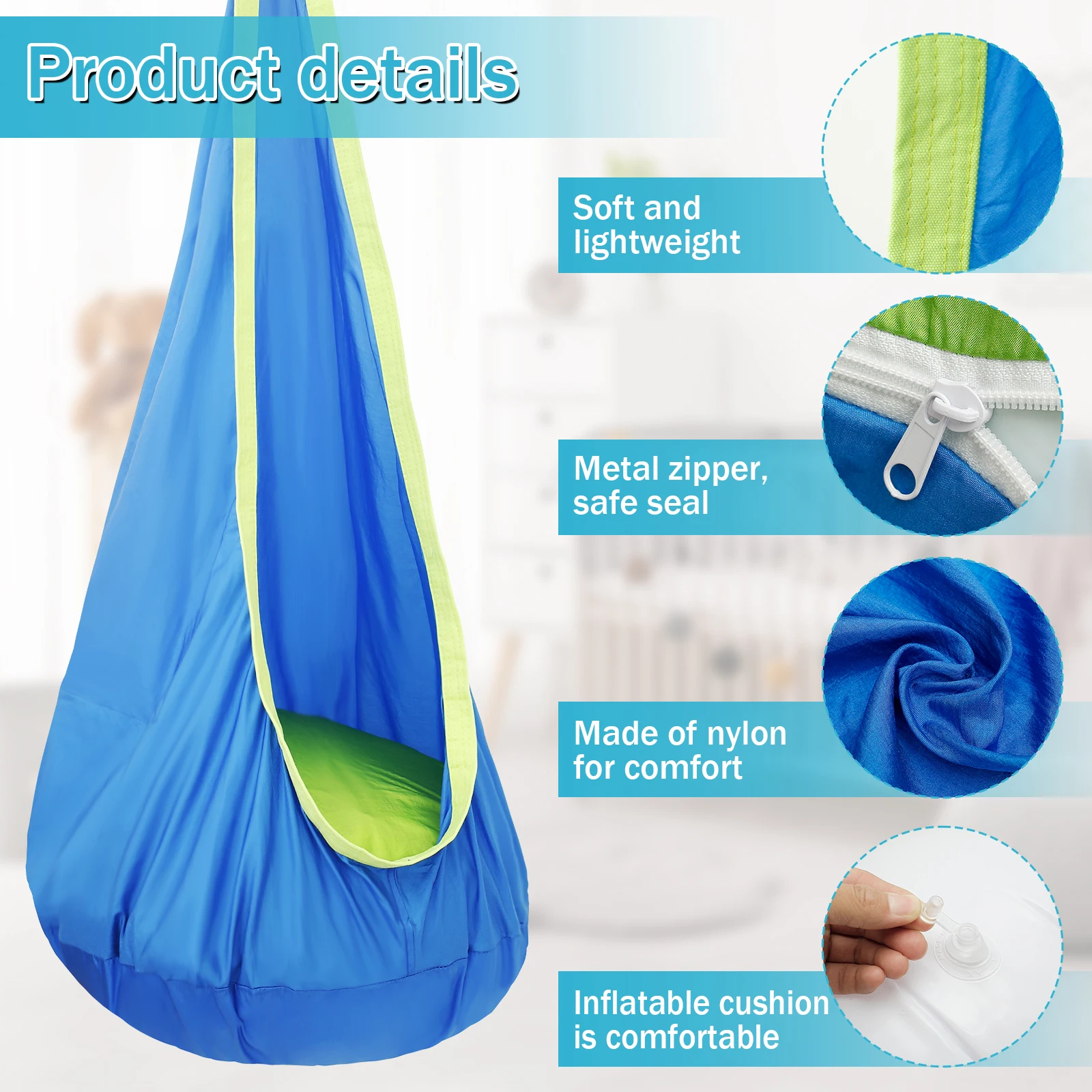 Chair Sensory Swing Chair Kids - Kids Outdoor Hammock ulasan dan harga