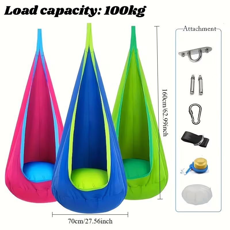 Kids Hanging Chair Indoor Outd - Kids Outdoor Hammock Swing ulasan dan harga