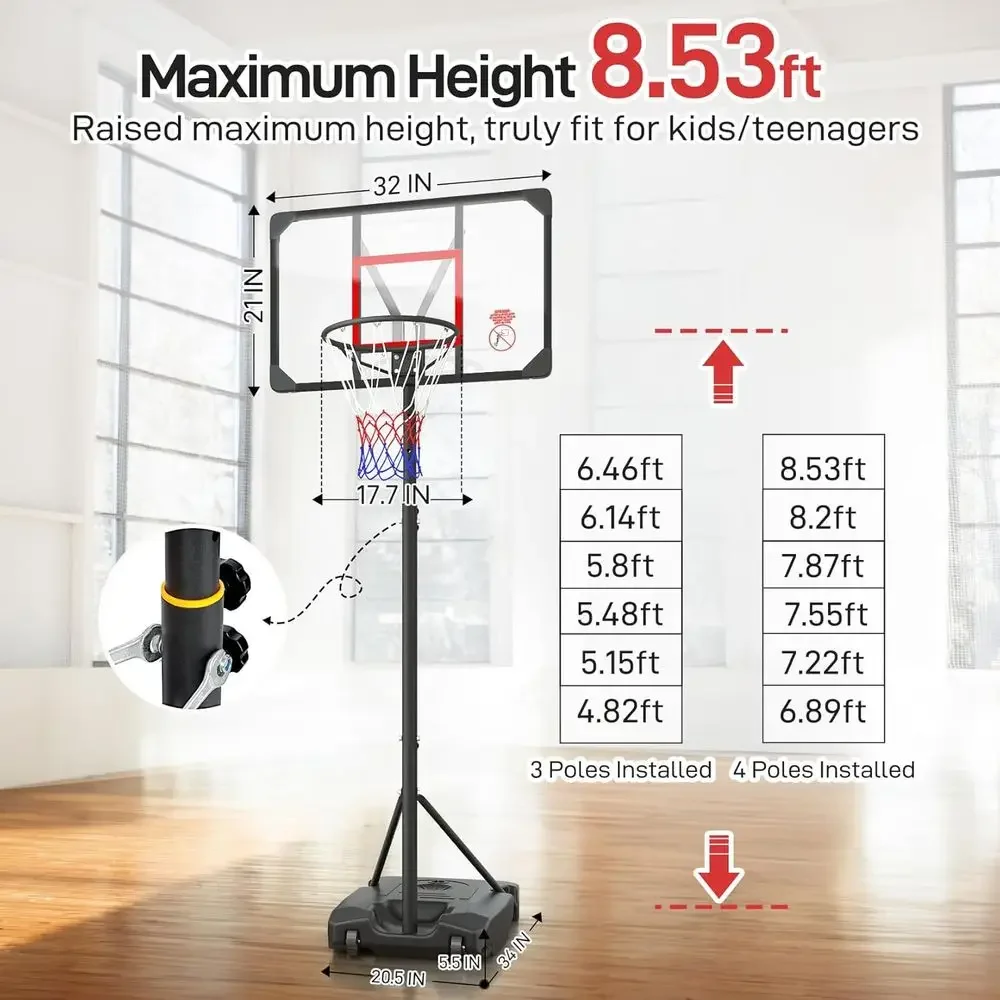 Adjustable Height Portable Bas - Kids Outdoor Play ulasan dan harga