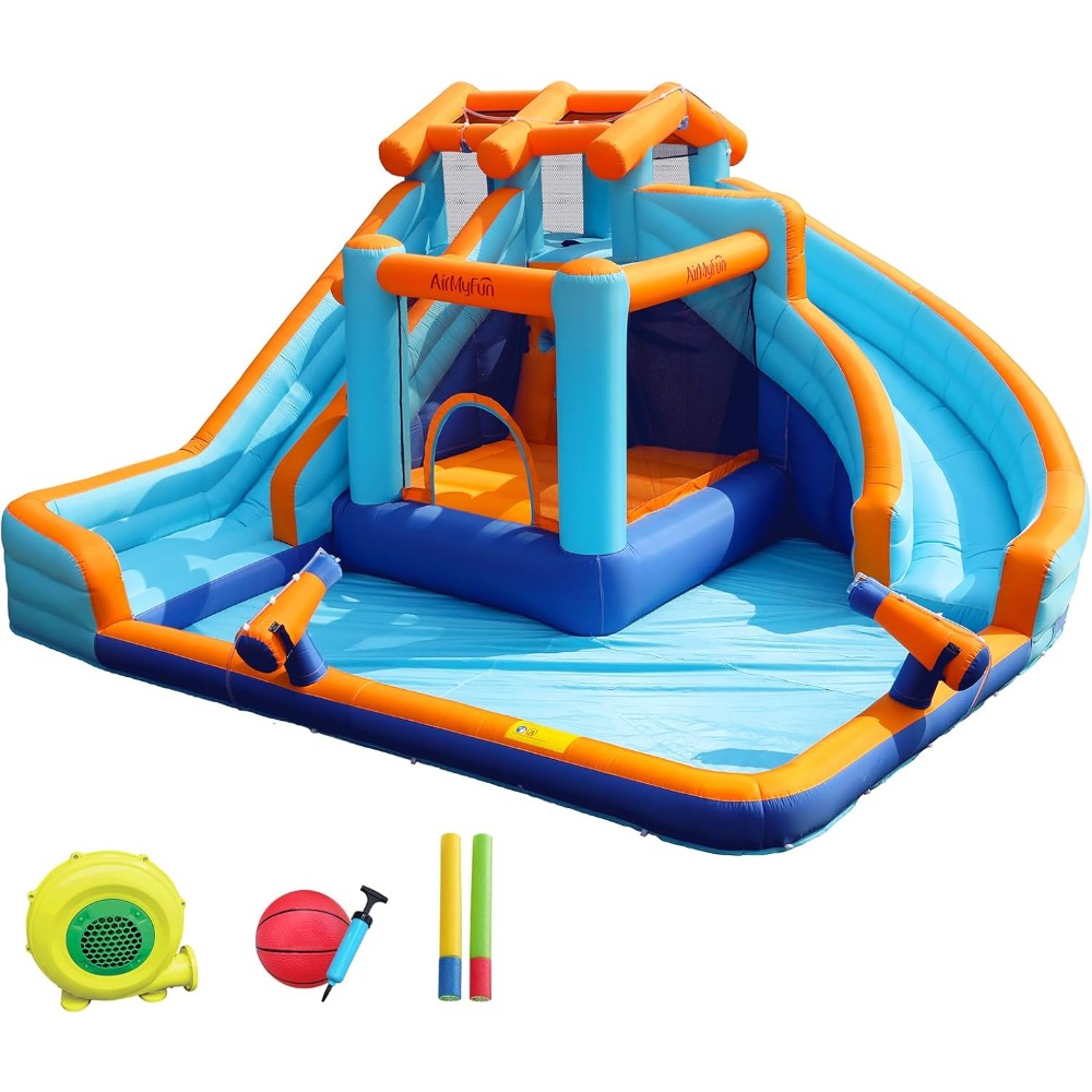 Large Water Slide Bounce House - Kids Outdoor Play ulasan dan harga