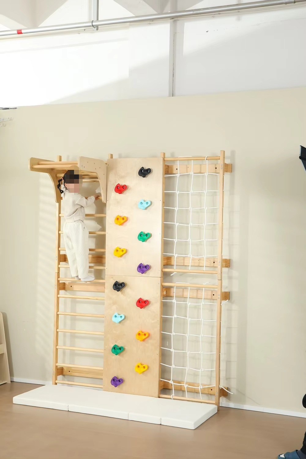 In Stock Indoor Monkey Bars Ki - Kids Outdoor Wooden Climbing Frame ulasan dan harga